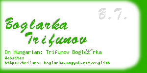 boglarka trifunov business card